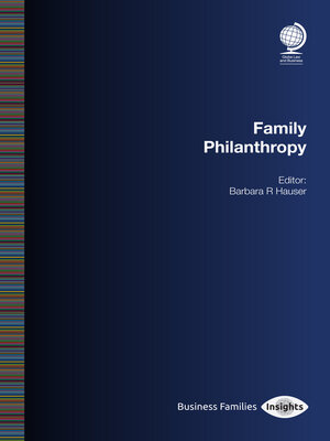 cover image of Family Philanthropy